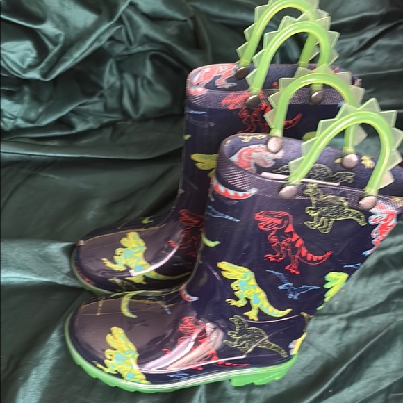 Source Unknown Other - Kids Dinosaur Rain Boots - Multicolor